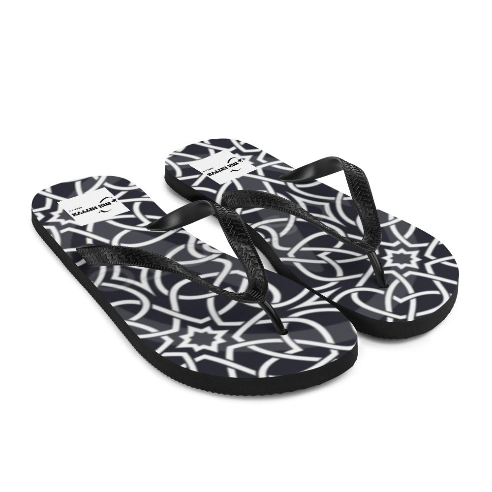 Front Right Celtic Star Knot & Weave, Unisex Flip-Flops Flip Flops #MzKittyz #NikkiDKatArt