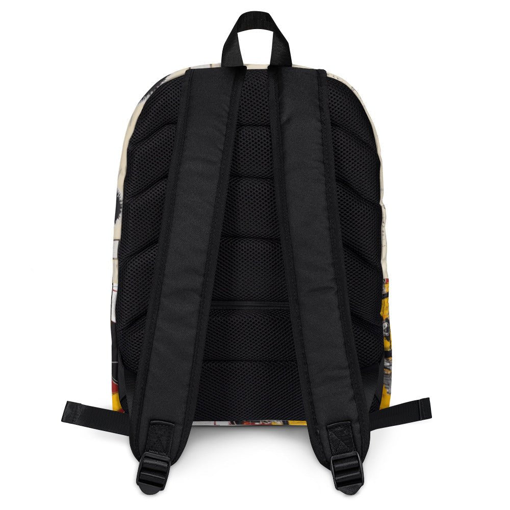 Front Basquiatz N.Y. Band - Pop Life Medium Backpack Medium #MzKittyz #NikkiDKatArt