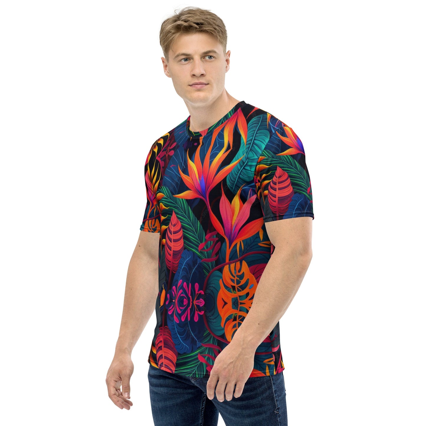 Front Nx Jungle Psych Men's t-shirt #MzKittyz #NikkiDKatArt