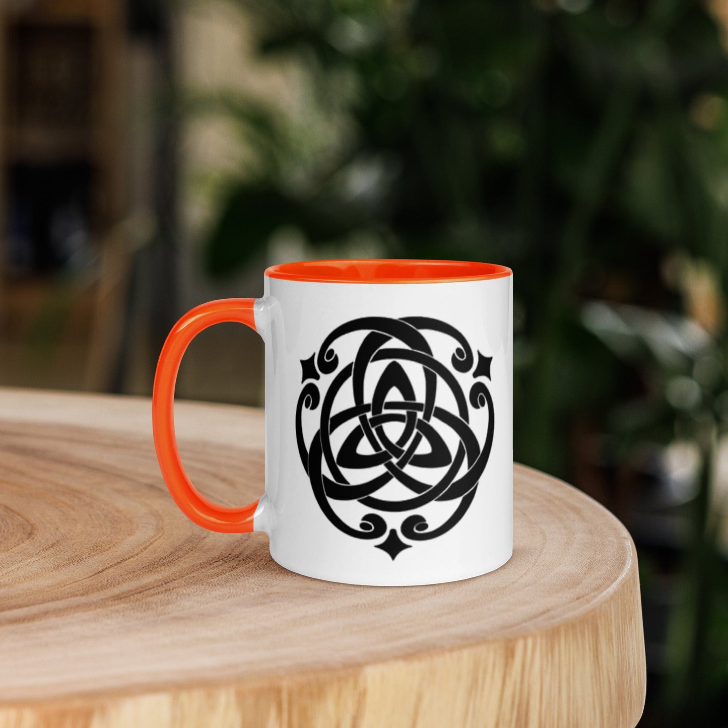 Front Celtic Cosmos Mug with Color Inside Mugs #MzKittyz #NikkiDKatArt