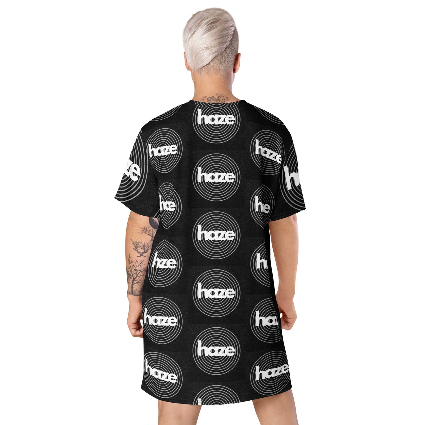Front haze logo T-shirt dress Tshirt #MzKittyz #NikkiDKatArt