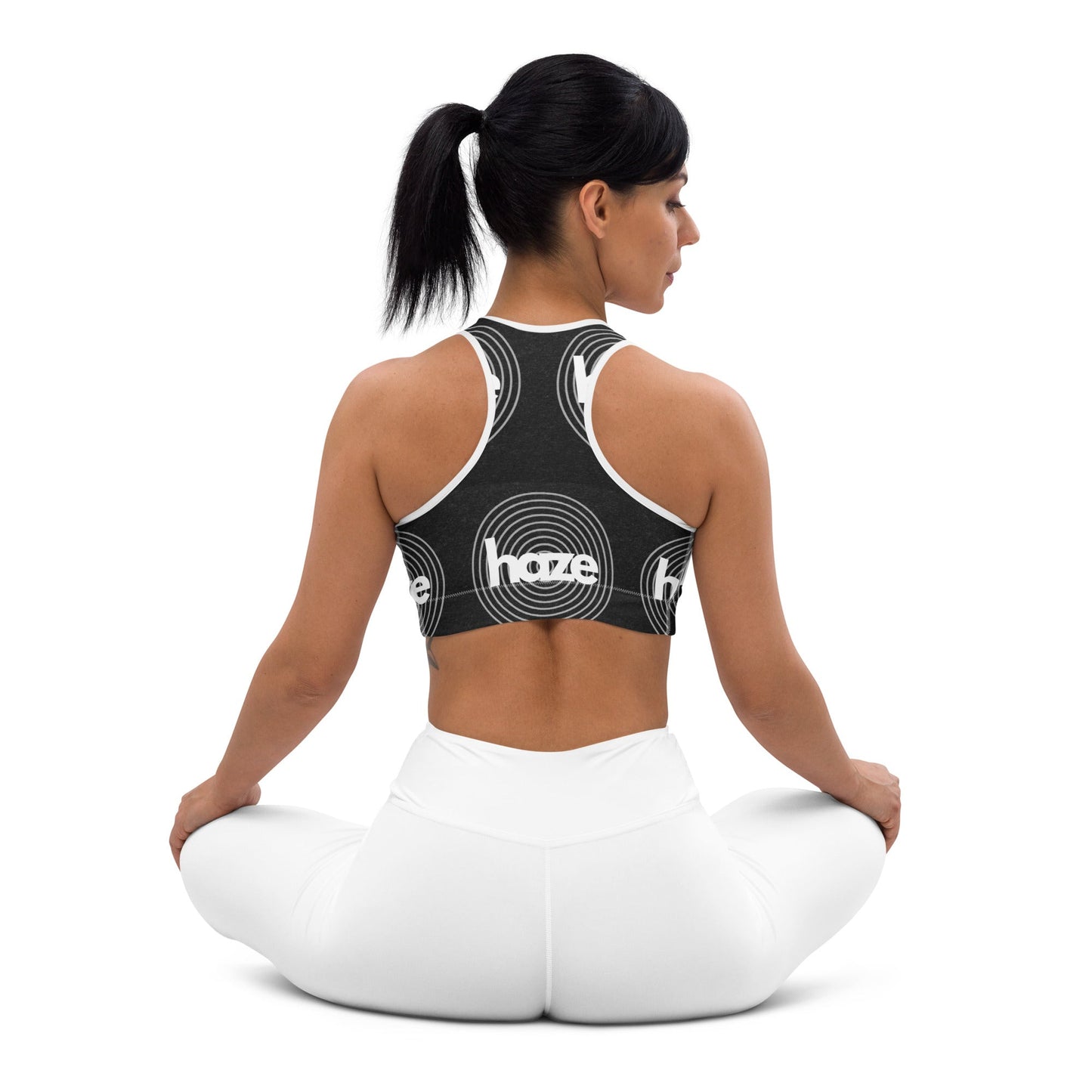 Front haze logo Sports bra Sports Bra #MzKittyz #NikkiDKatArt