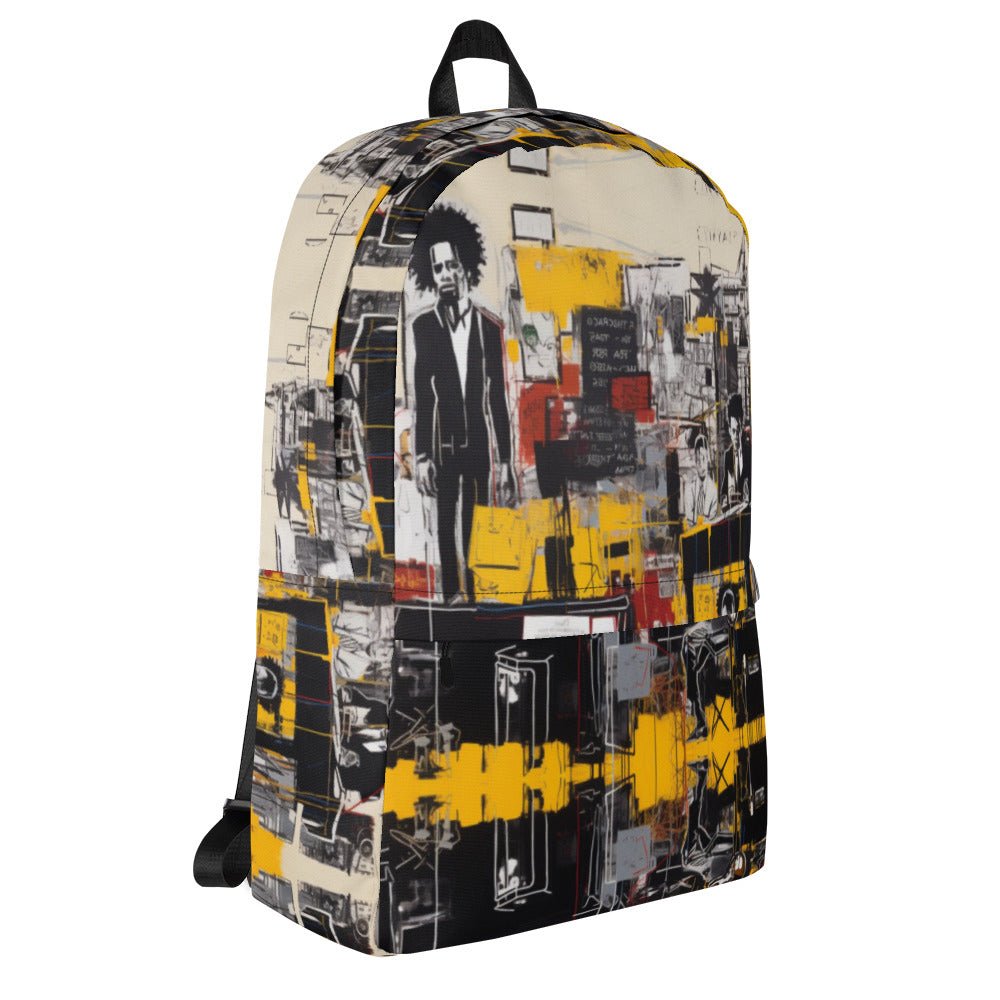Front Basquiatz N.Y. Band - Pop Life Medium Backpack Medium #MzKittyz #NikkiDKatArt