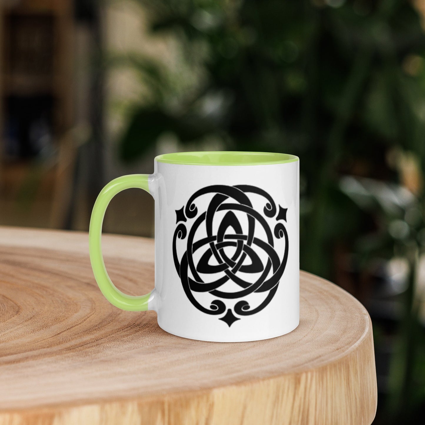 Front Celtic Cosmos Mug with Color Inside Mugs #MzKittyz #NikkiDKatArt