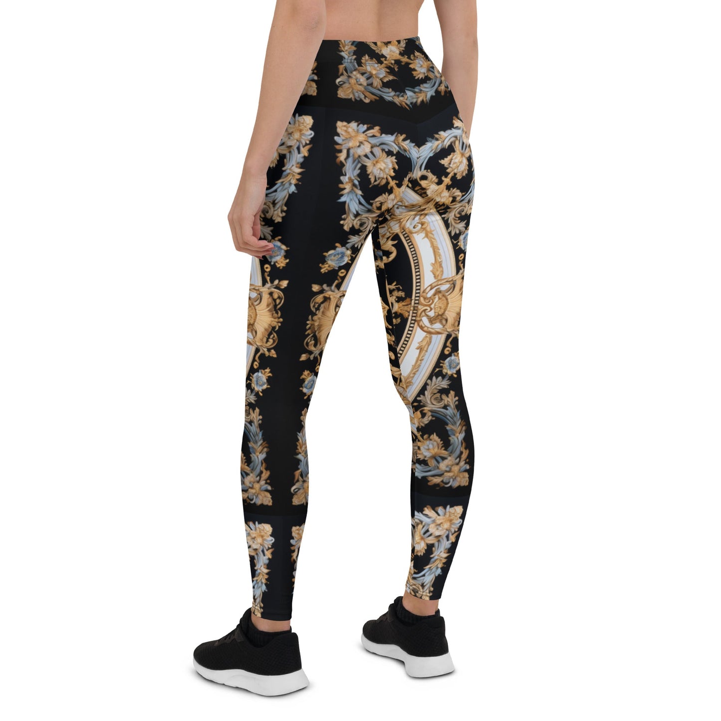 Front Signature Scarf Design ● Ltd Ed Leggings leggings #MzKittyz #NikkiDKatArt