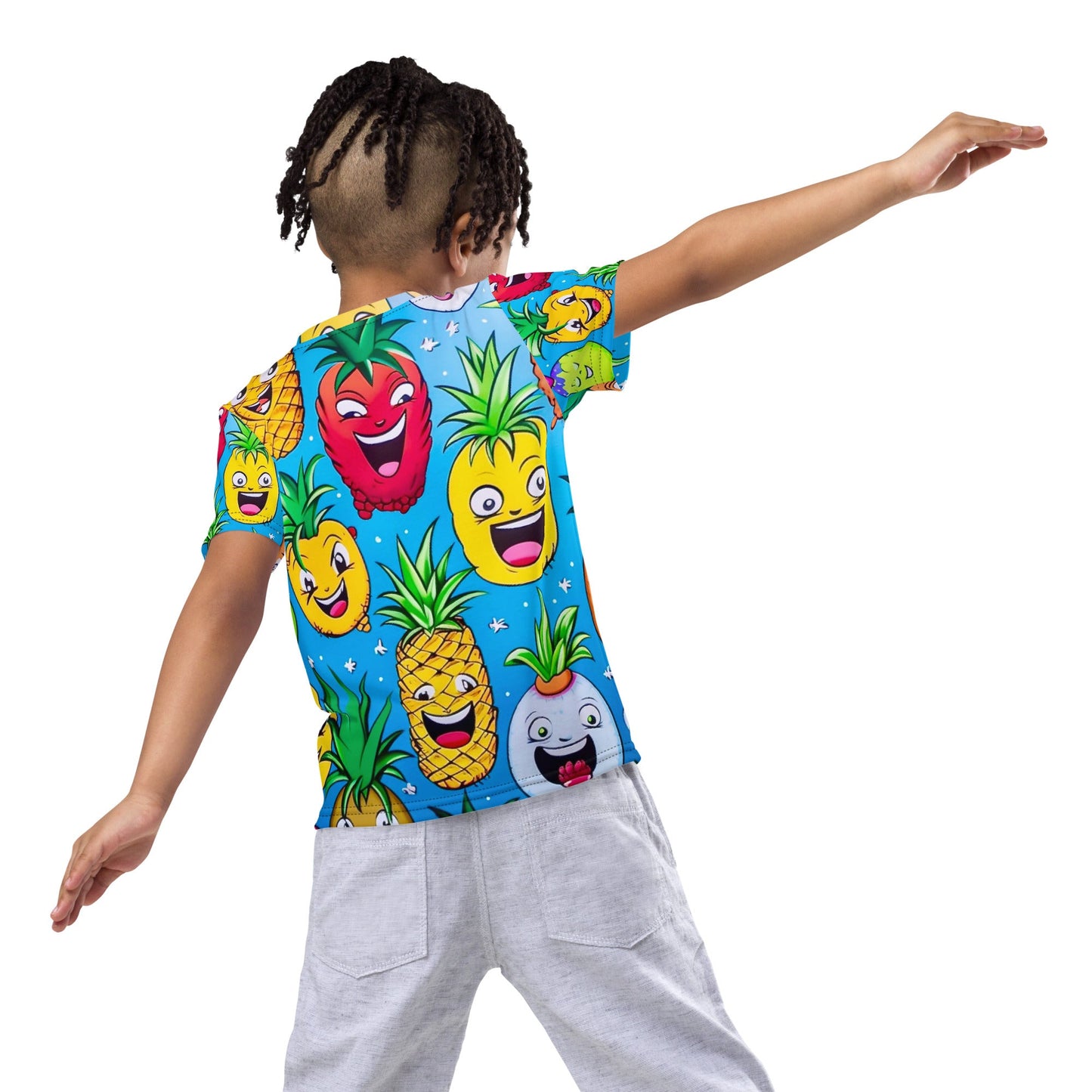 Front U So Funny Pineapple Kids crew neck t-shirt Tshirt, Kids #MzKittyz #NikkiDKatArt