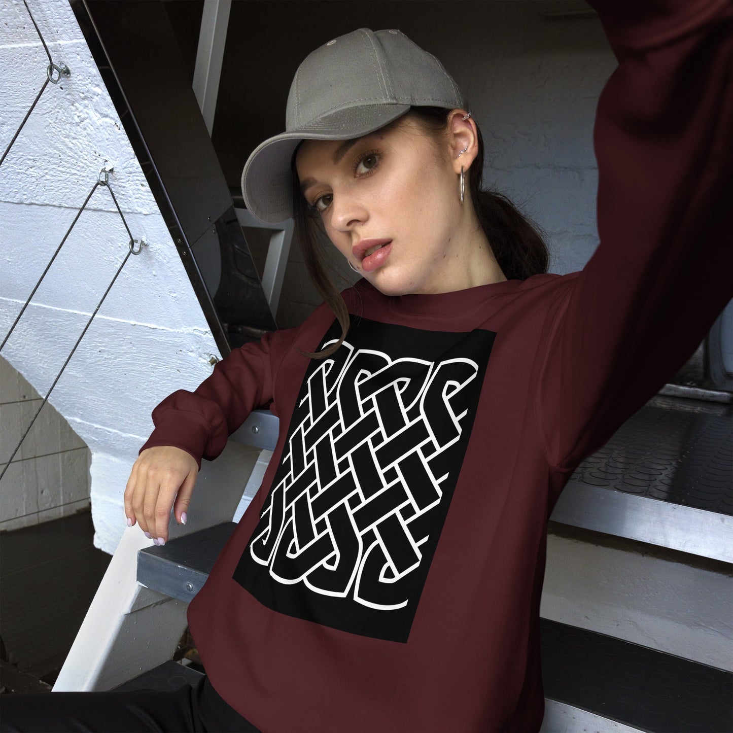 Front Celtic Knot Unisex Sweatshirt Sweatshirt #MzKittyz #NikkiDKatArt