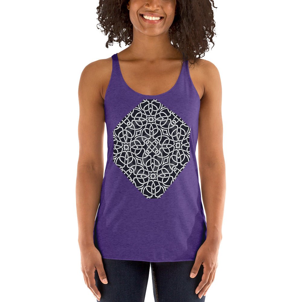 Front Venetian Lace Women's Racerback Tank #MzKittyz #NikkiDKatArt