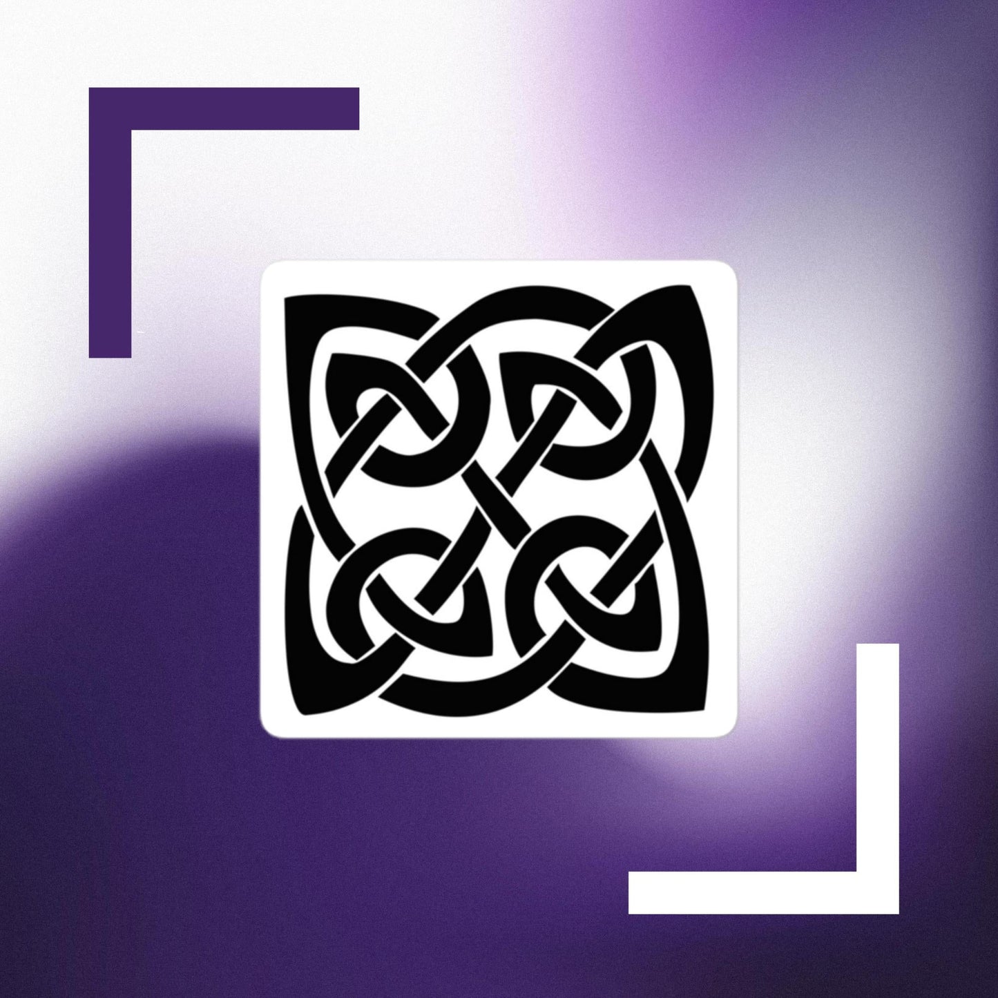Front Celtic Knot Bubble-free stickers Stickers #MzKittyz #NikkiDKatArt