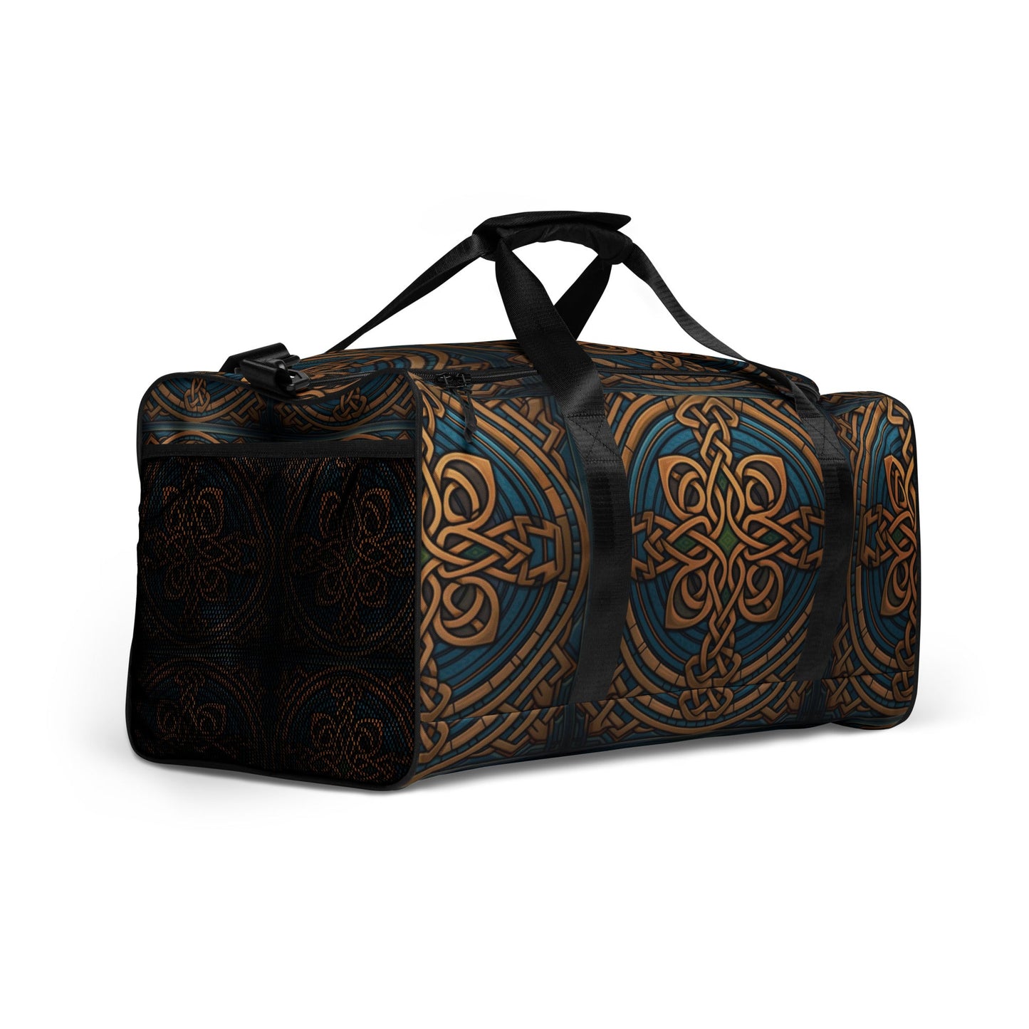 Front Celtic Deep Duffel Bag Duffle #MzKittyz #NikkiDKatArt