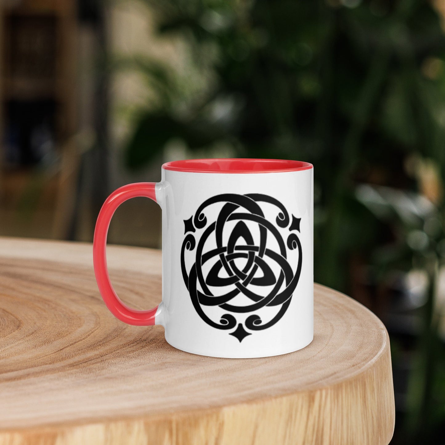 Front Celtic Cosmos Mug with Color Inside Mugs #MzKittyz #NikkiDKatArt