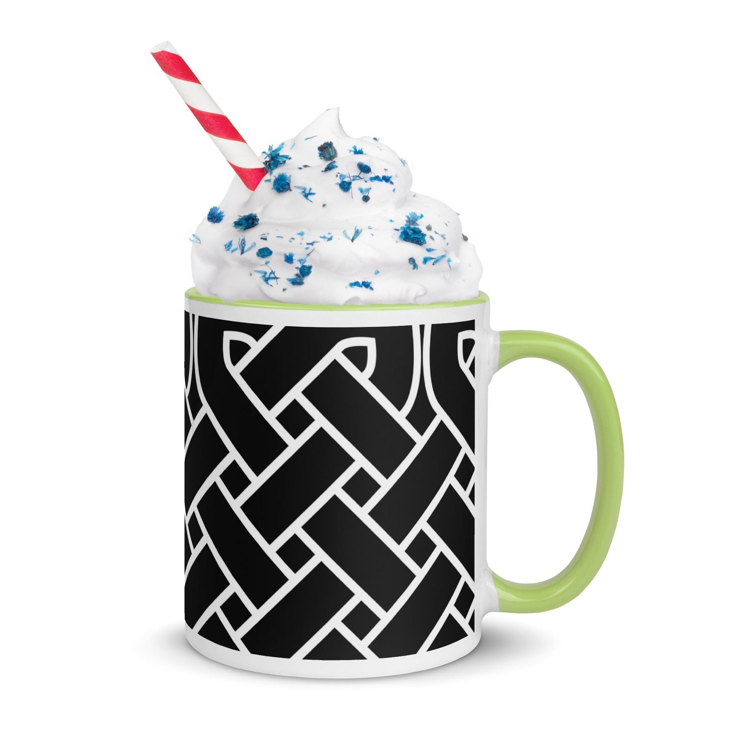 Front Celtic Weave Mug with Color Inside Mugs #MzKittyz #NikkiDKatArt