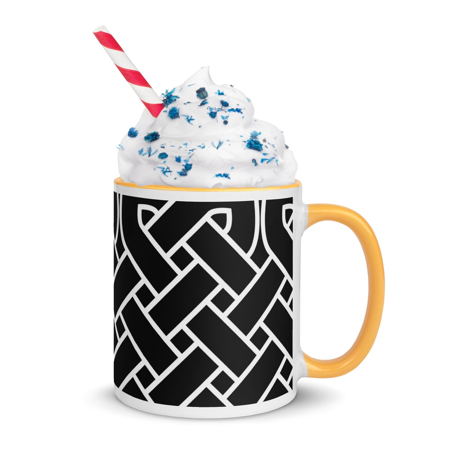 Front Celtic Weave Mug with Color Inside Mugs #MzKittyz #NikkiDKatArt