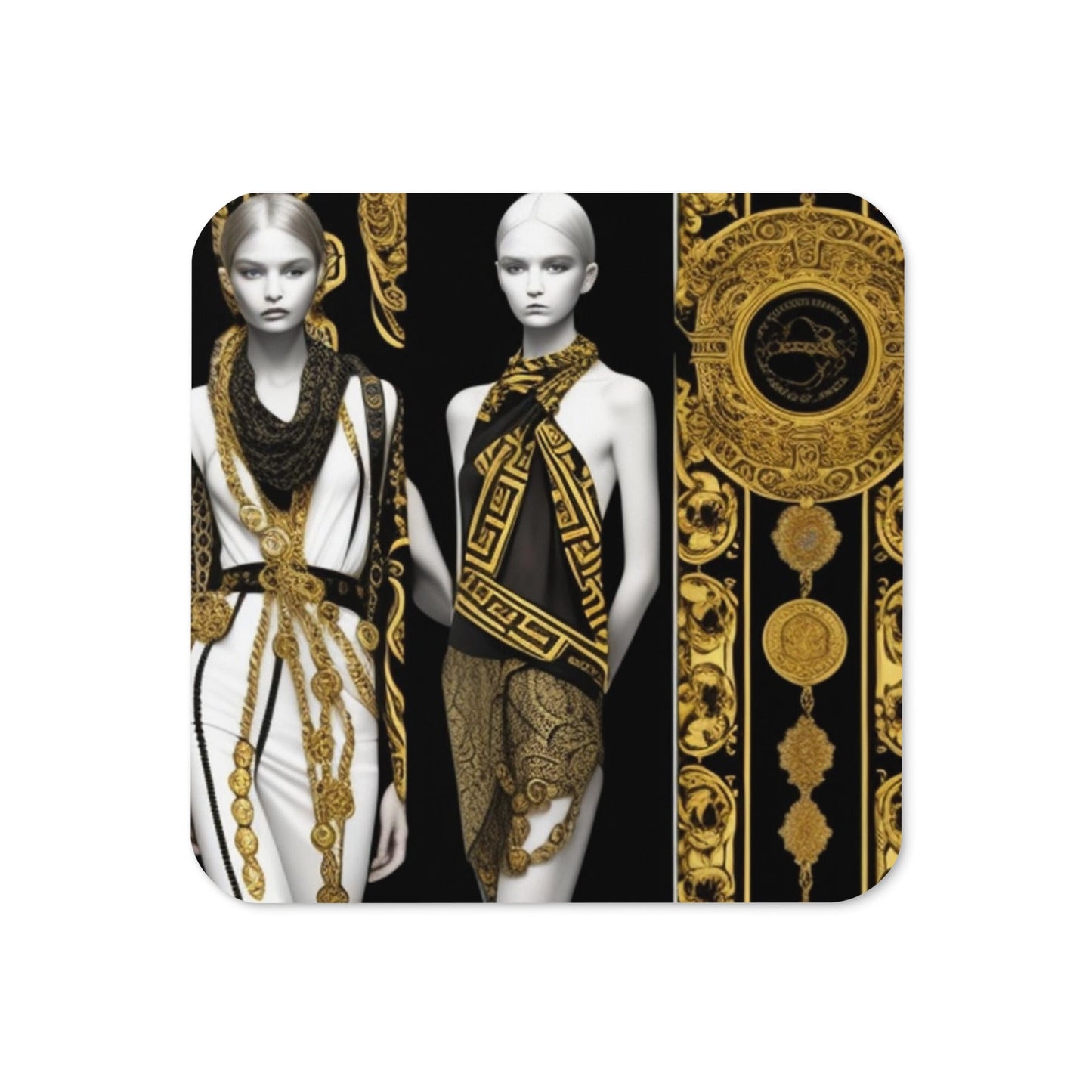 Front Imma Model Signature Collection Cork-back coaster #MzKittyz #NikkiDKatArt