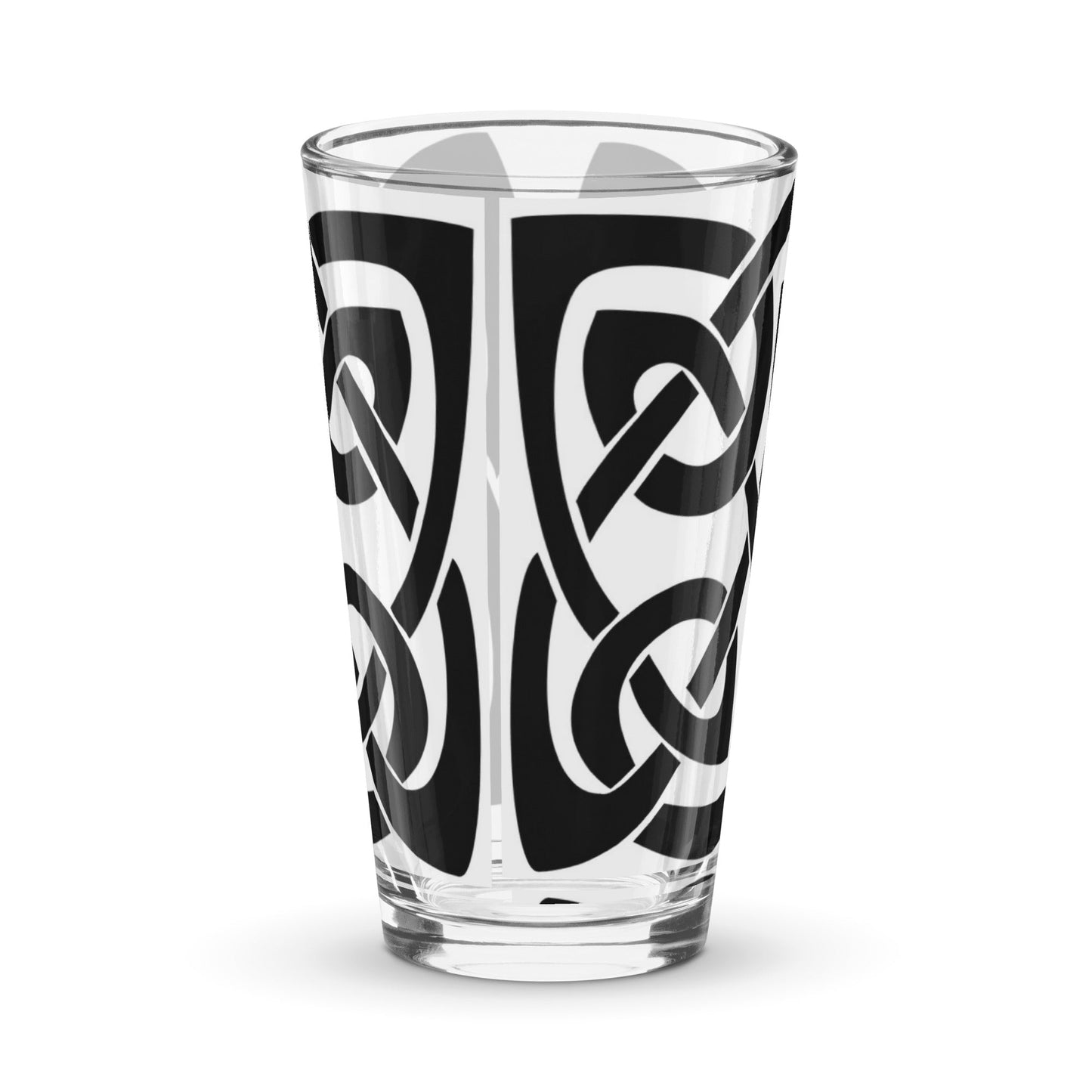 Front Celtic Knot Shaker pint glass Pint Shaker Glass #MzKittyz #NikkiDKatArt