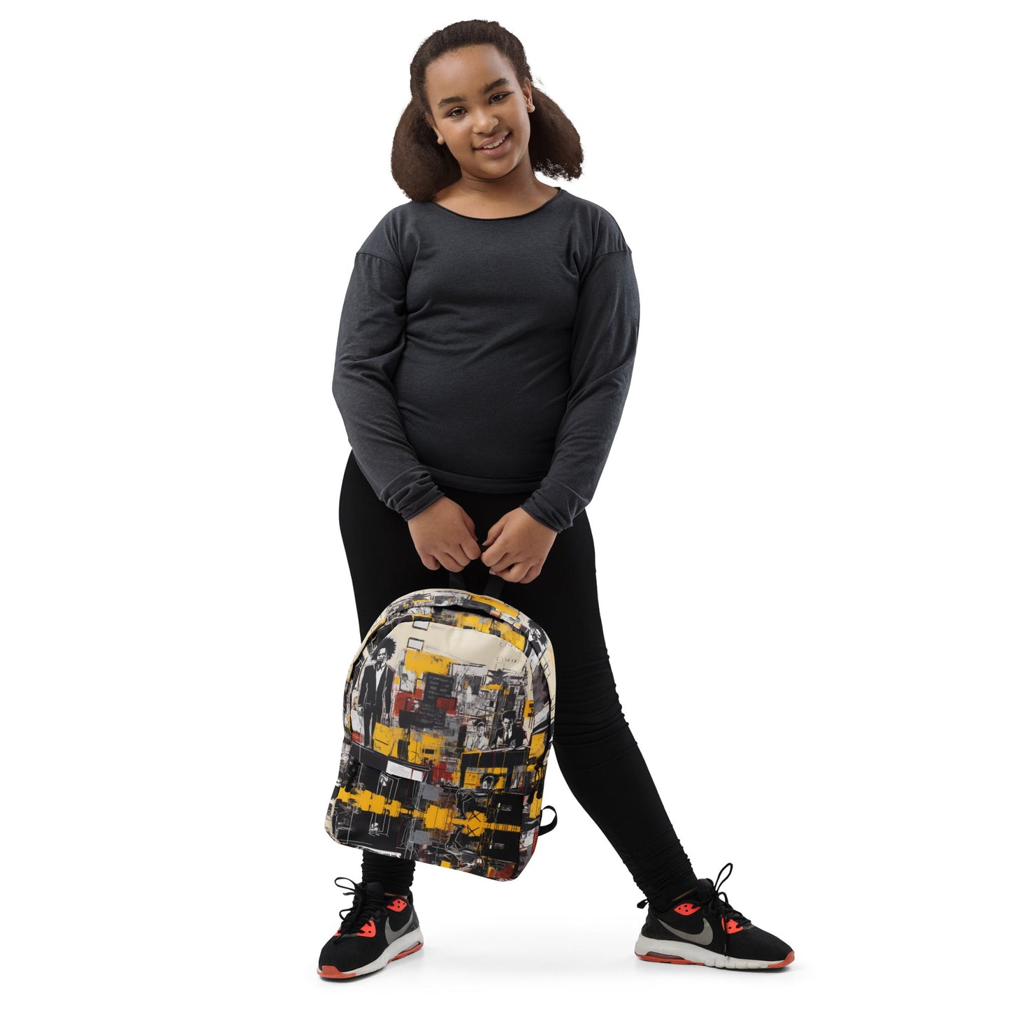 Front Basquiatz N.Y. Band - Pop Life Medium Backpack Medium #MzKittyz #NikkiDKatArt