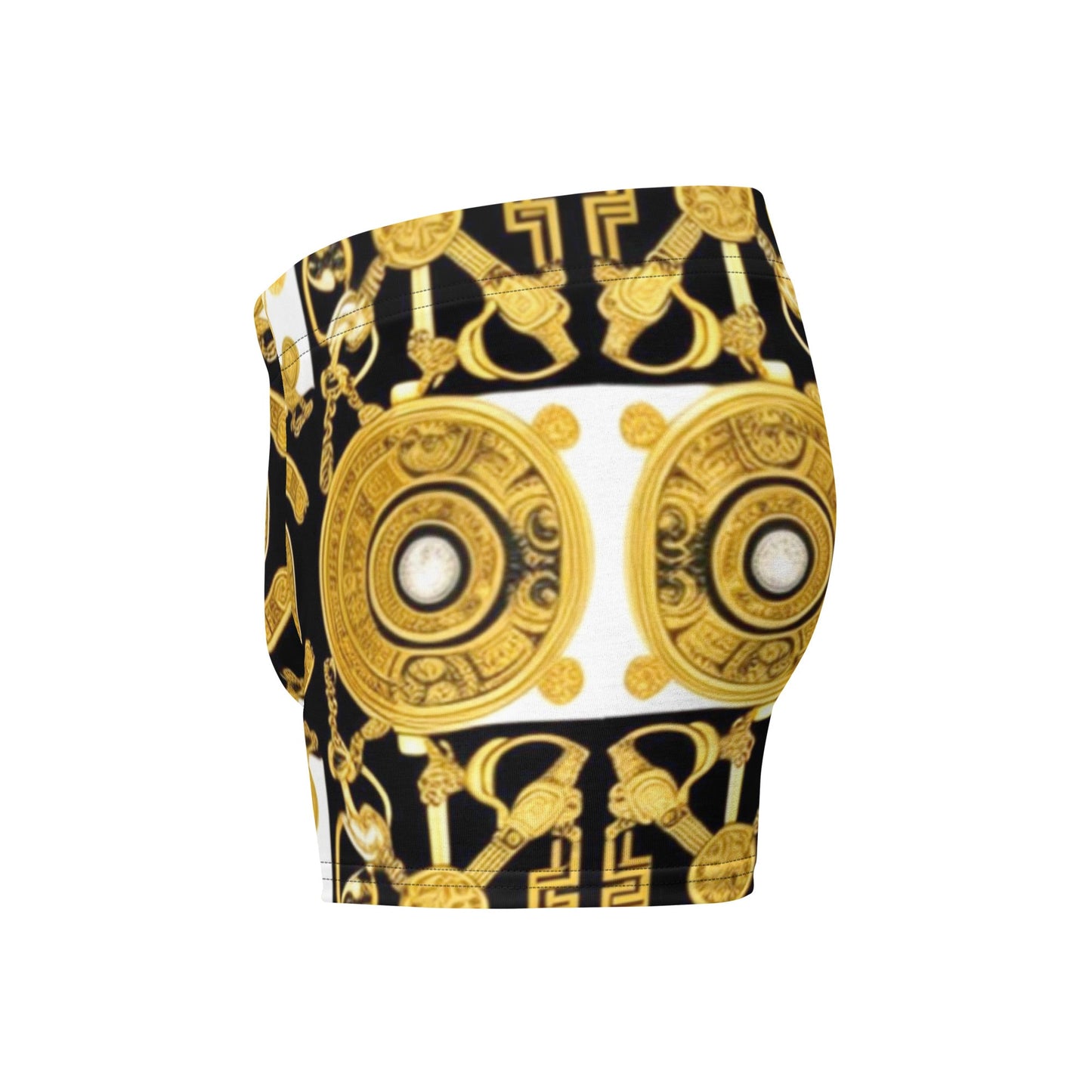 Front Gold & Black Coin Signature Boxer Briefs Briefs #MzKittyz #NikkiDKatArt