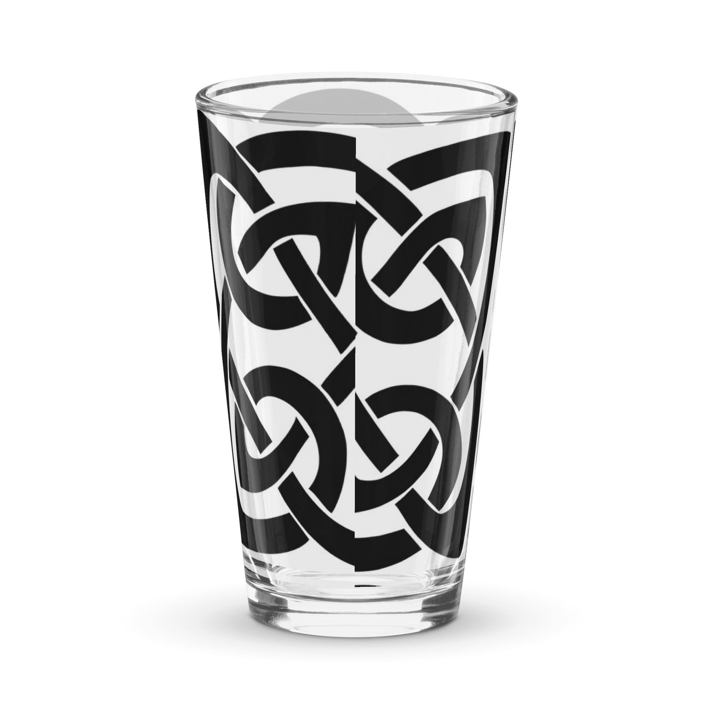 Front Celtic Knot Shaker pint glass Pint Shaker Glass #MzKittyz #NikkiDKatArt