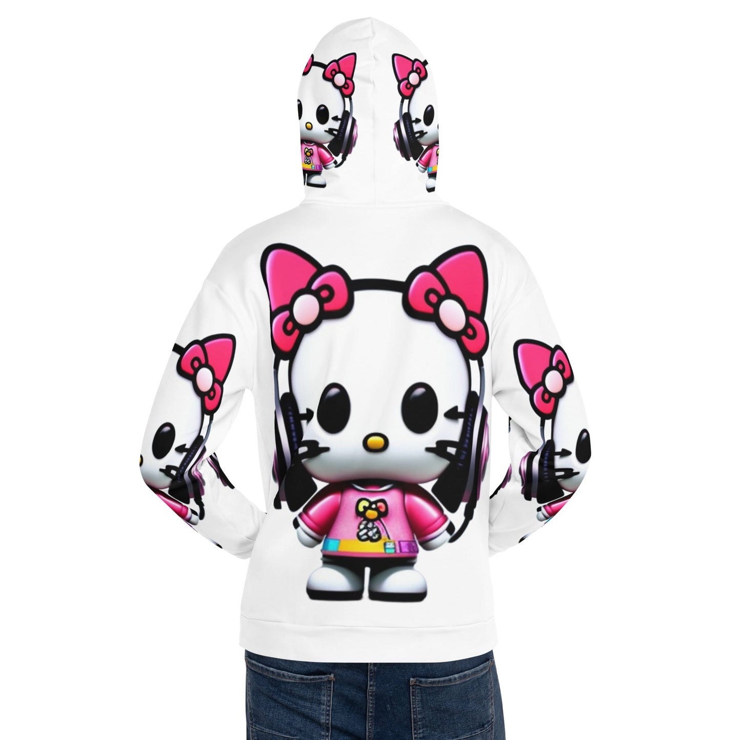 Front Mz Dj Kittyz Pop Unisex Hoodie Hoodie #MzKittyz #NikkiDKatArt