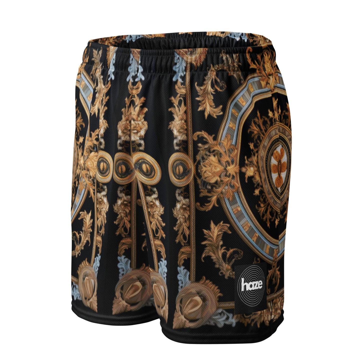 Front Signature Scarf Design Unisex mesh shorts #MzKittyz #NikkiDKatArt