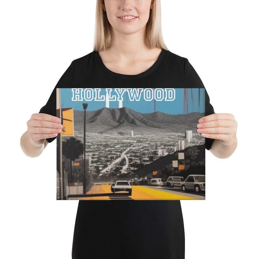 Front Basquiatz Nx Hollywood Sign Canvas Canvas #MzKittyz #NikkiDKatArt