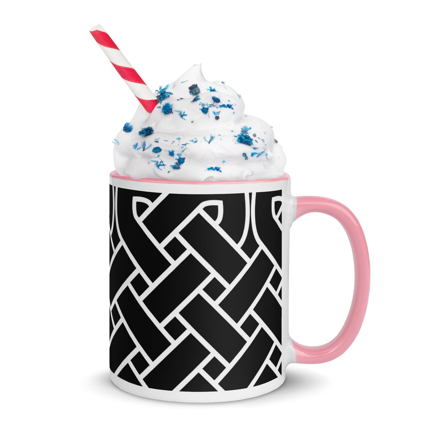 Front Celtic Weave Mug with Color Inside Mugs #MzKittyz #NikkiDKatArt