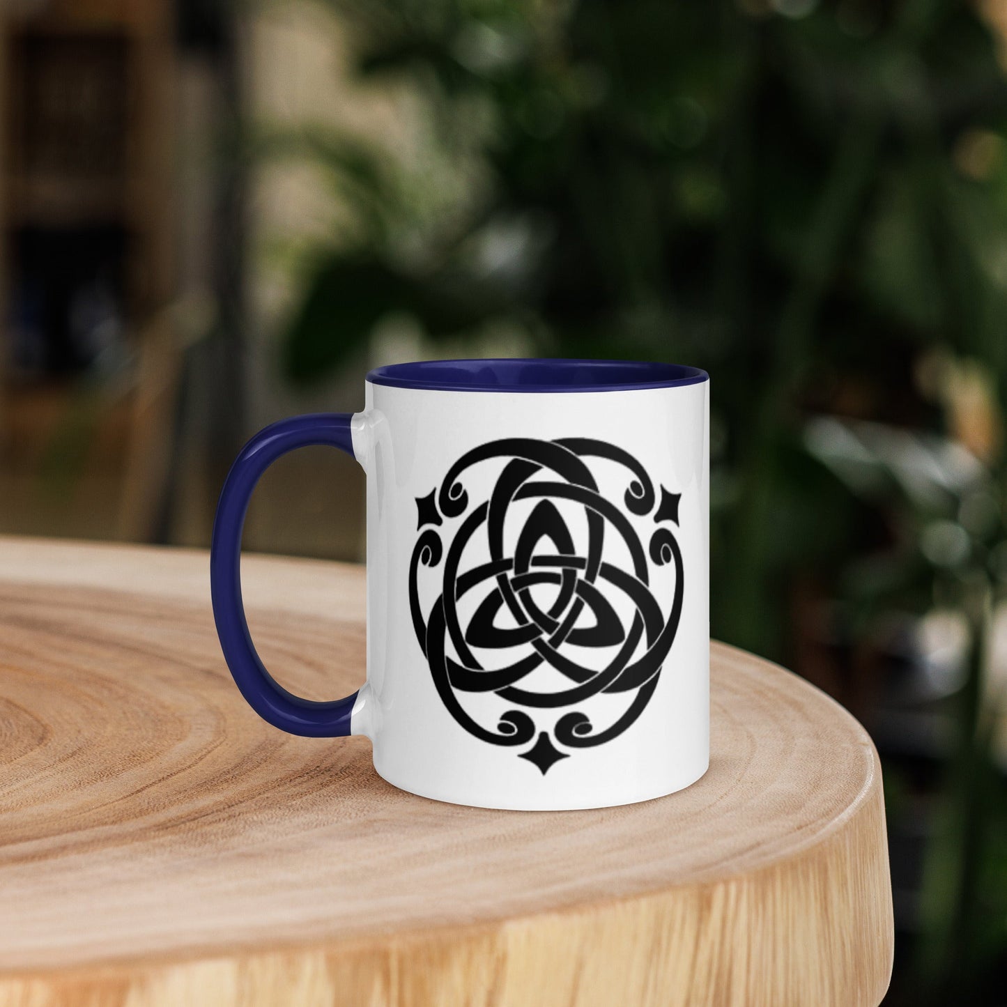 Front Celtic Cosmos Mug with Color Inside Mugs #MzKittyz #NikkiDKatArt