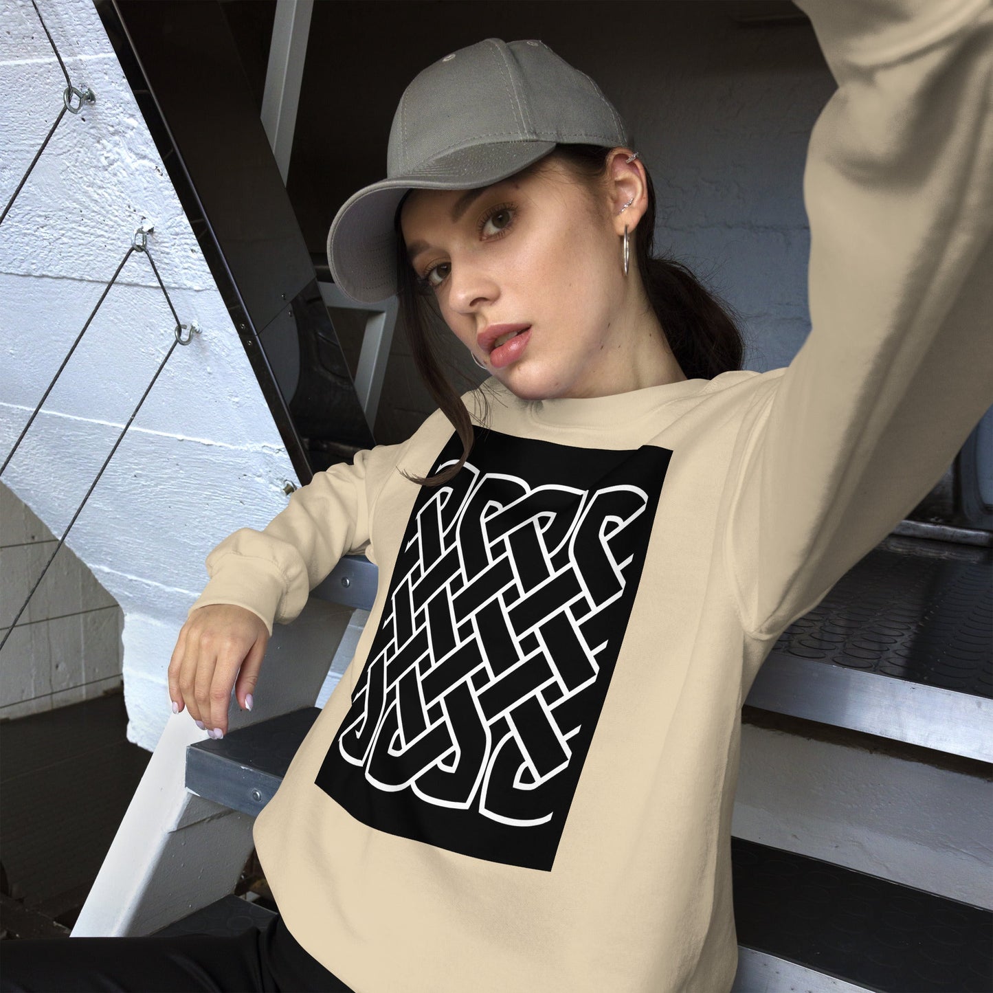 Front Celtic Knot Unisex Sweatshirt Sweatshirt #MzKittyz #NikkiDKatArt