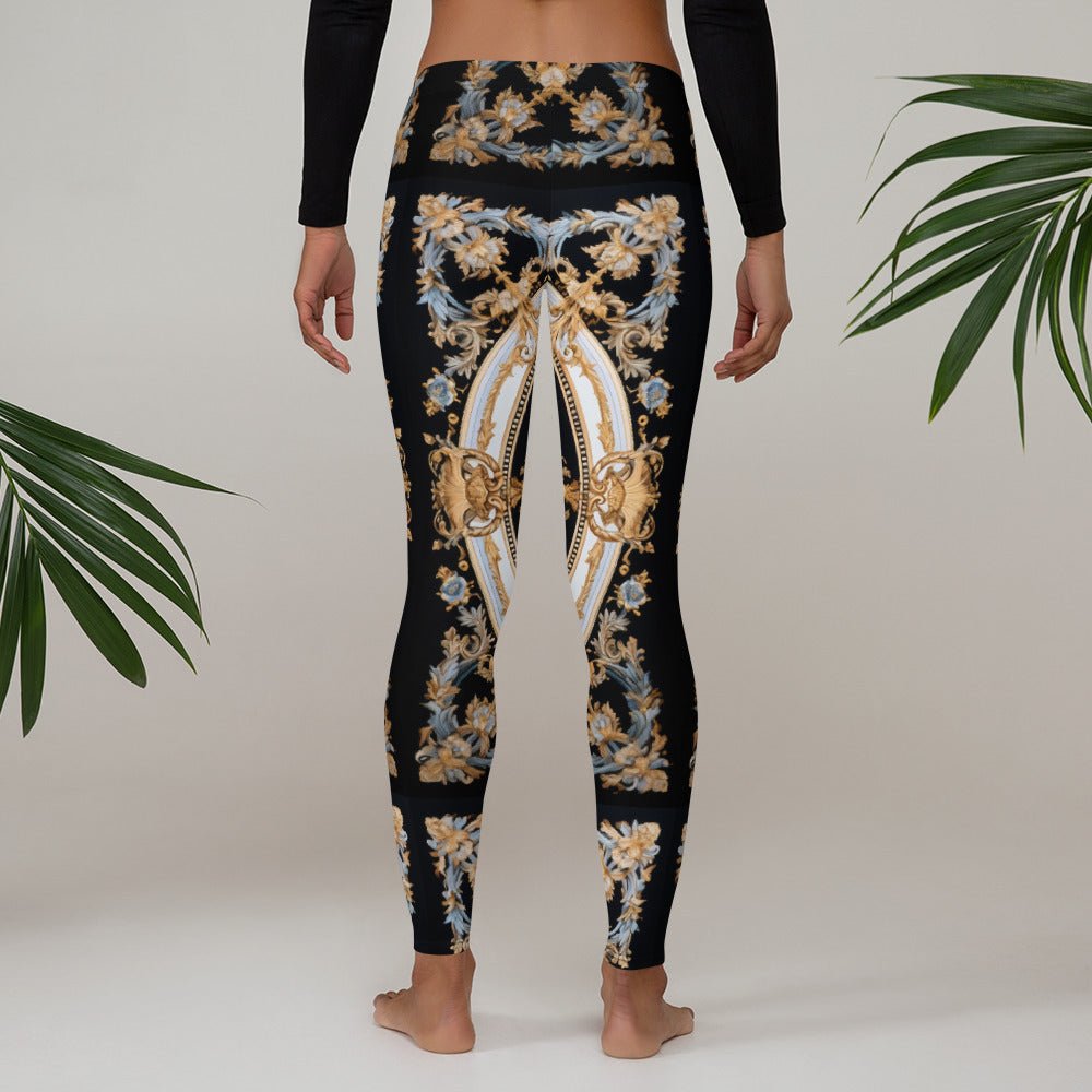 Front Signature Scarf Design ● Ltd Ed Leggings leggings #MzKittyz #NikkiDKatArt