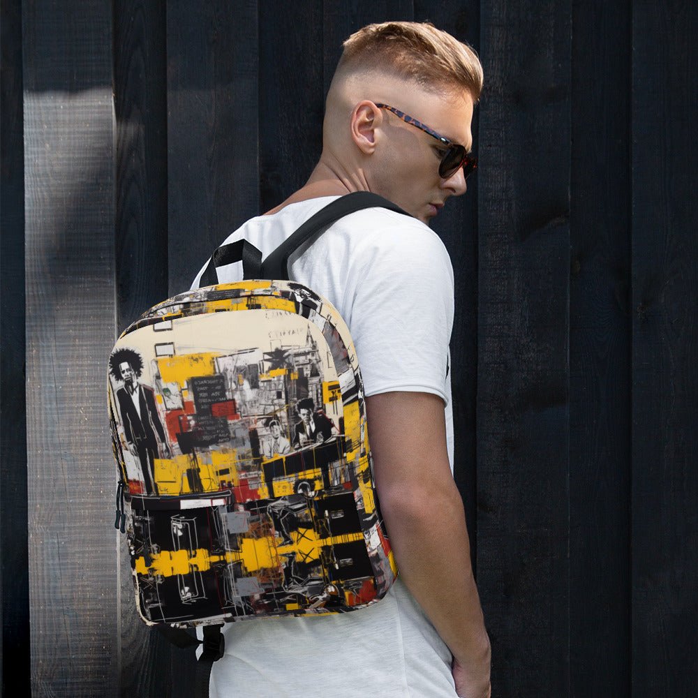 Front Basquiatz N.Y. Band - Pop Life Medium Backpack Medium #MzKittyz #NikkiDKatArt