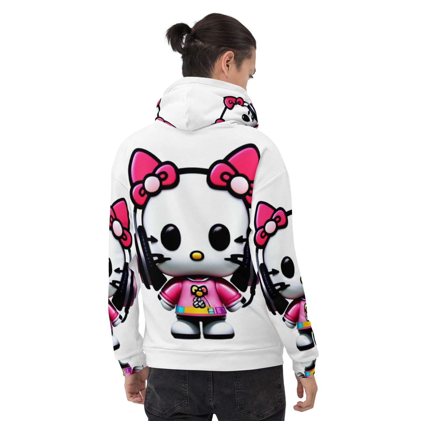 Front Mz Dj Kittyz Pop Unisex Hoodie Hoodie #MzKittyz #NikkiDKatArt