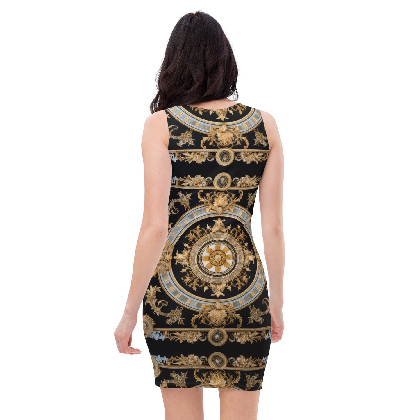 Front Signature Scarf Line Sublimation Cut & Sew Dress #MzKittyz #NikkiDKatArt