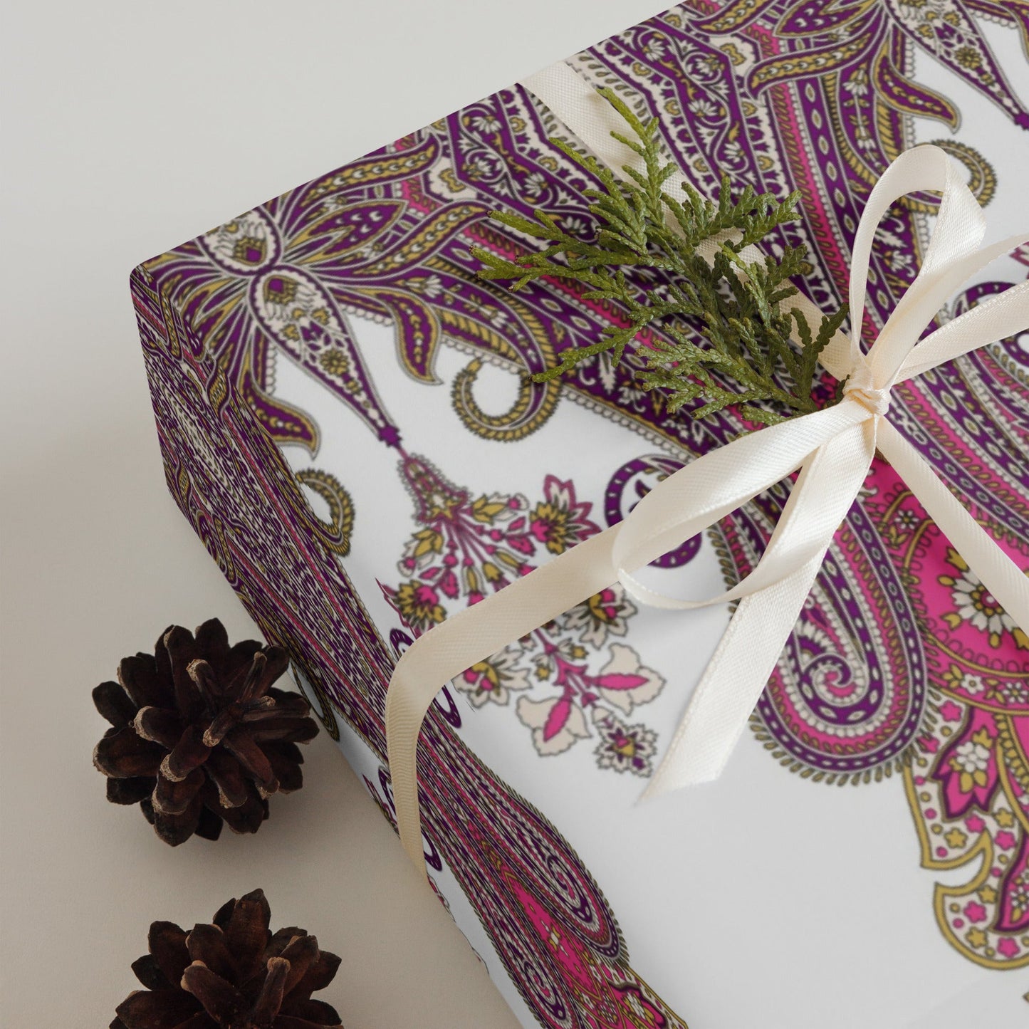 Front Lacie Lace Distinguished Wrapping paper sheets #MzKittyz #NikkiDKatArt