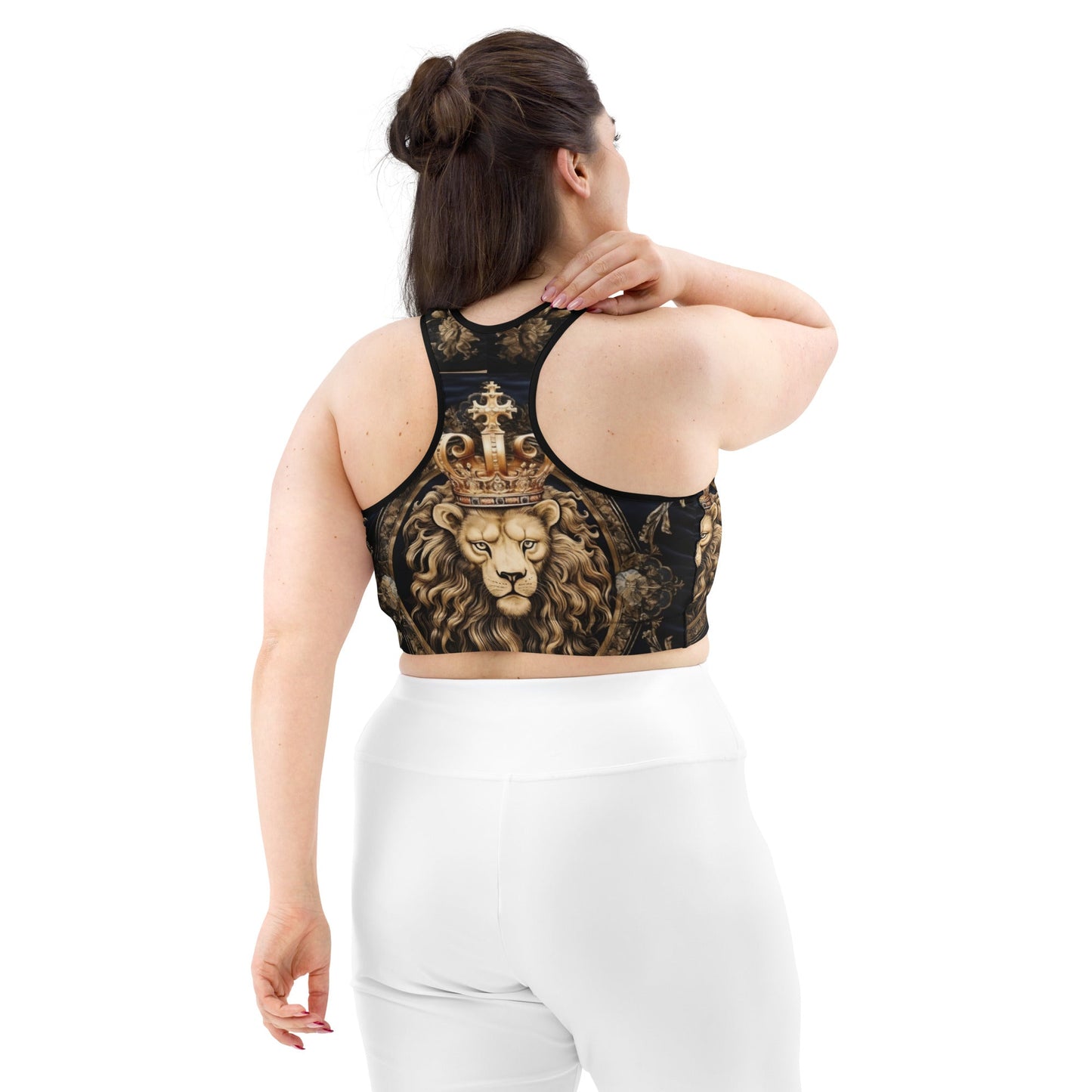 Front Leo the Lion Sports bra Sports Bra #MzKittyz #NikkiDKatArt