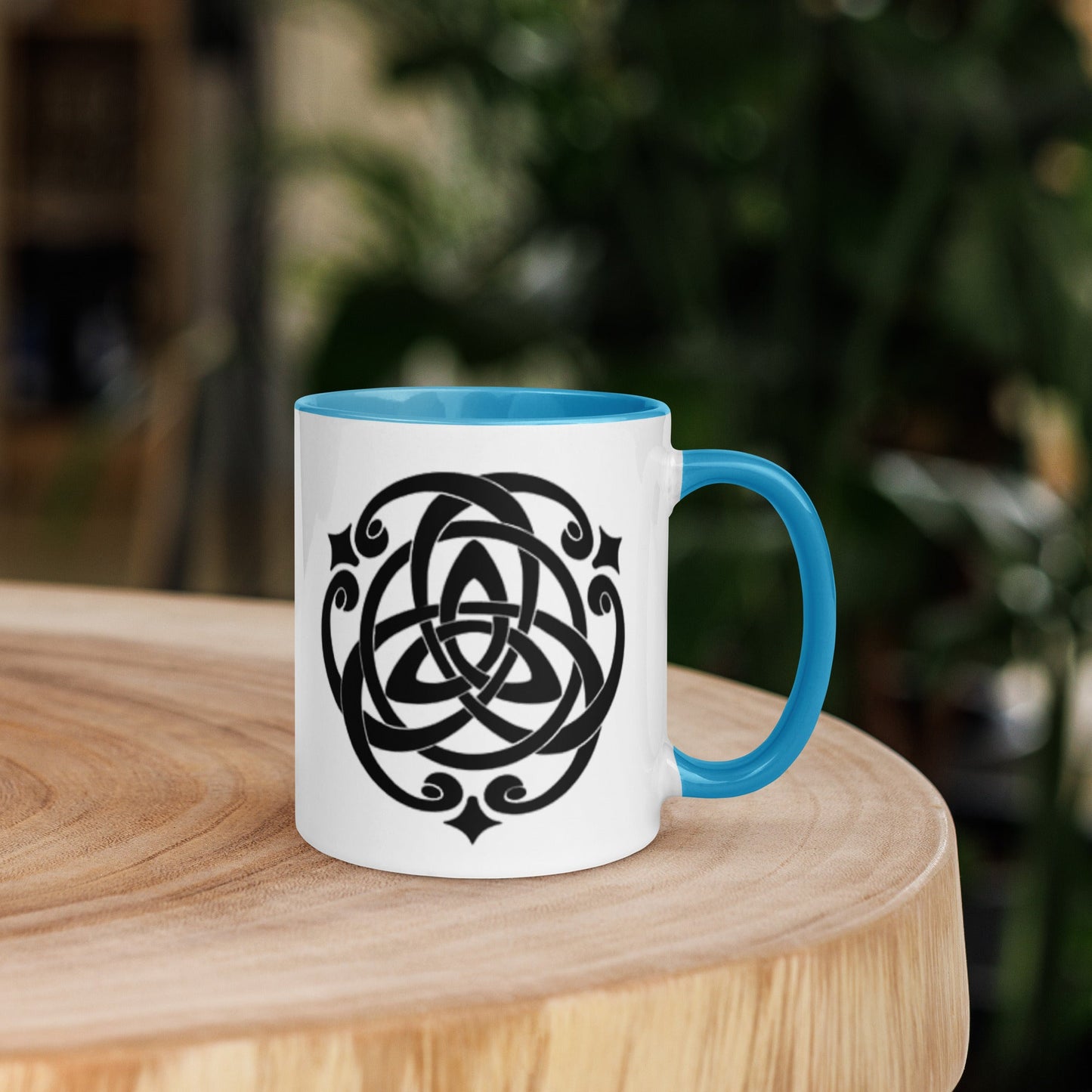 Front Celtic Cosmos Mug with Color Inside Mugs #MzKittyz #NikkiDKatArt