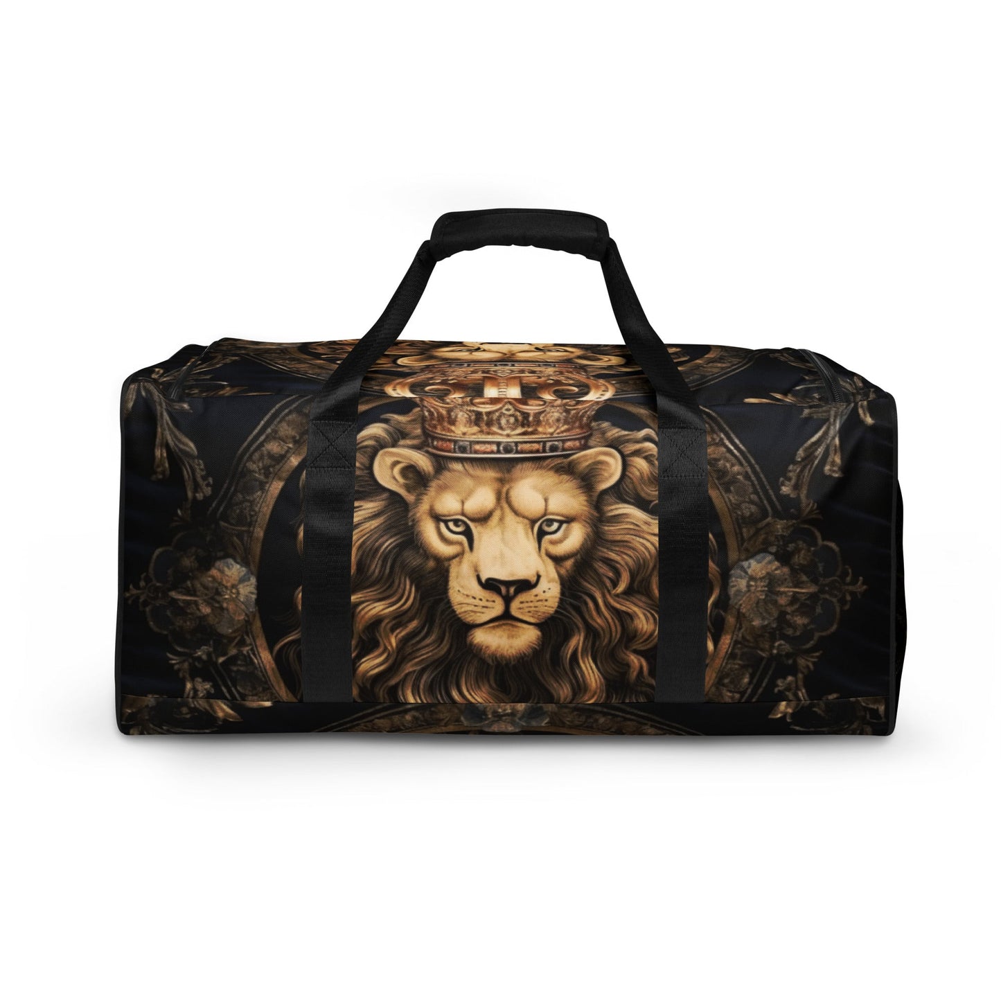 Front Leo the Lion King Duffle bag Duffel #MzKittyz #NikkiDKatArt