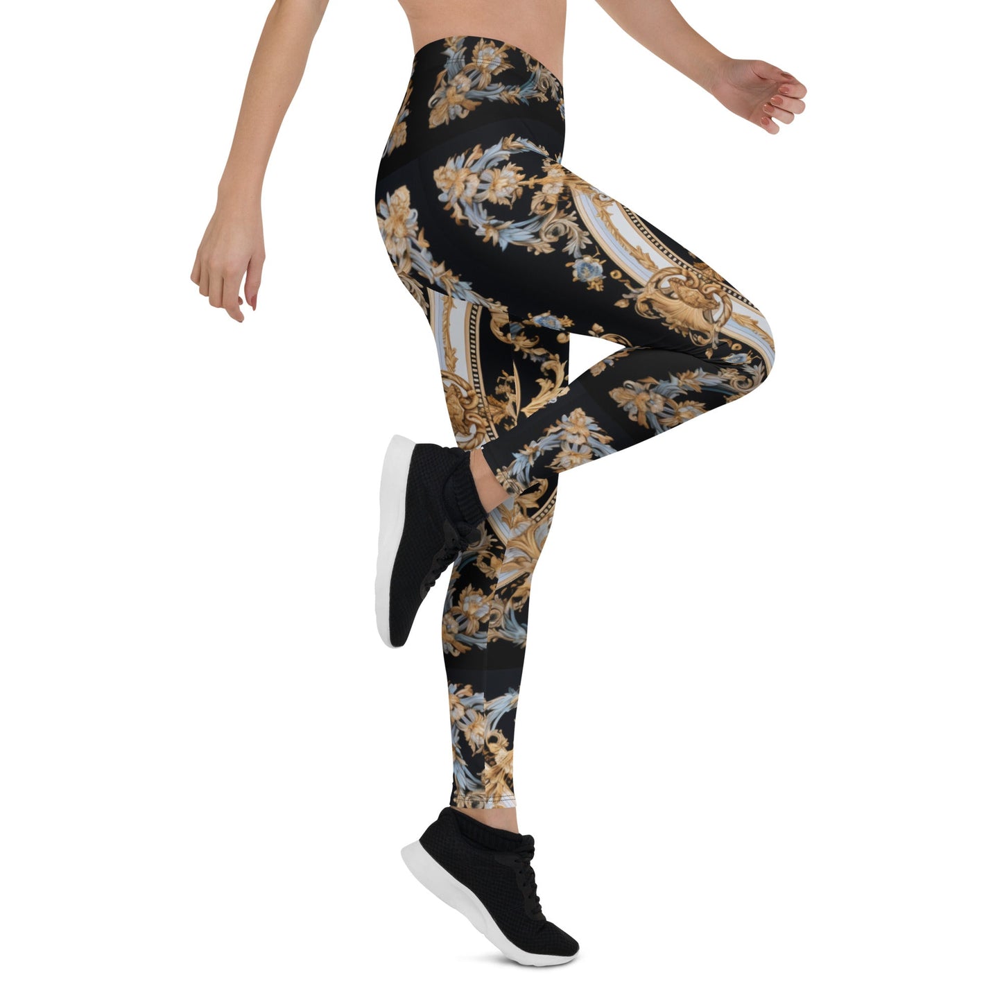 Front Signature Scarf Design ● Ltd Ed Leggings leggings #MzKittyz #NikkiDKatArt
