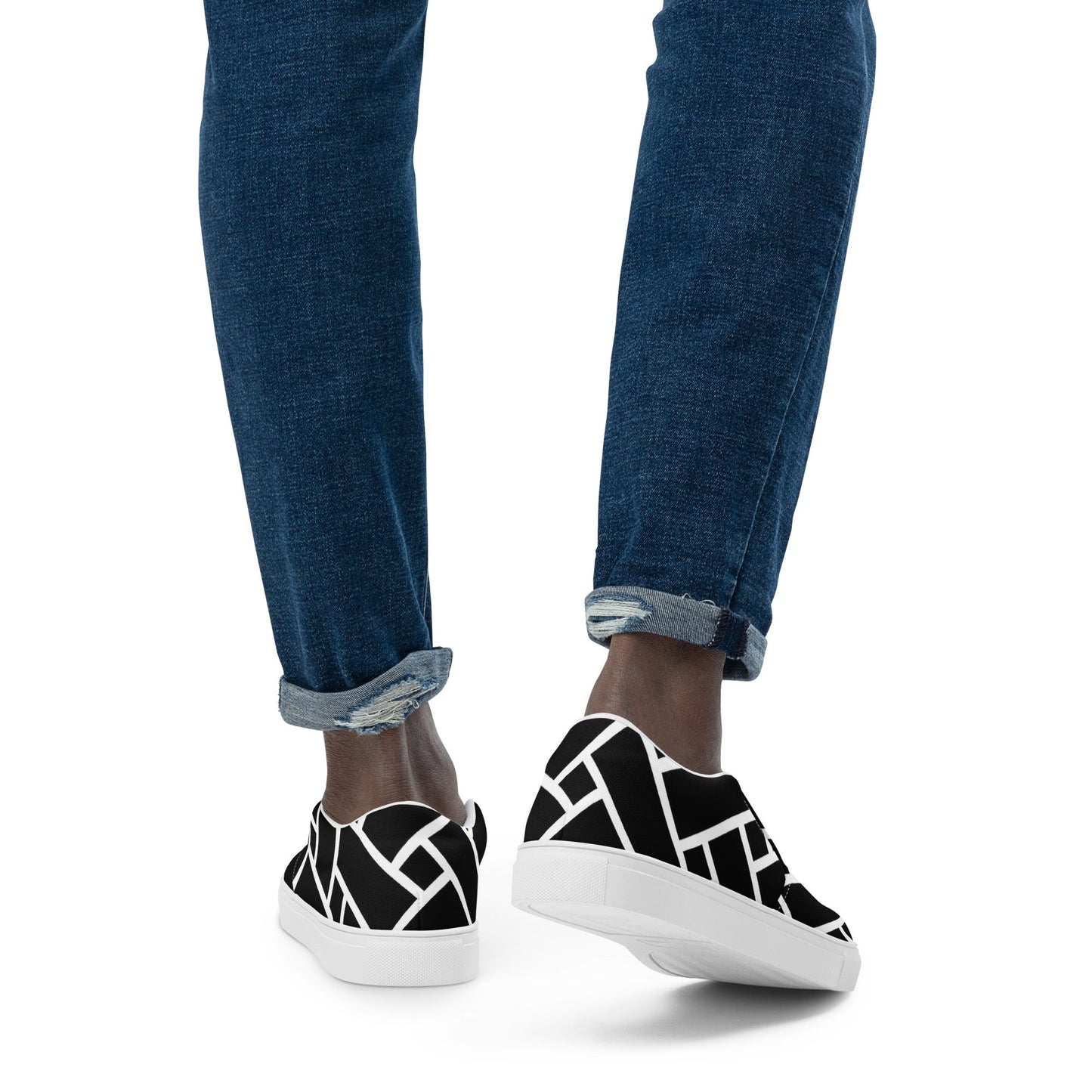 Front Celtic Men’s slip-on canvas shoes Slip On Canvas Shoes #MzKittyz #NikkiDKatArt