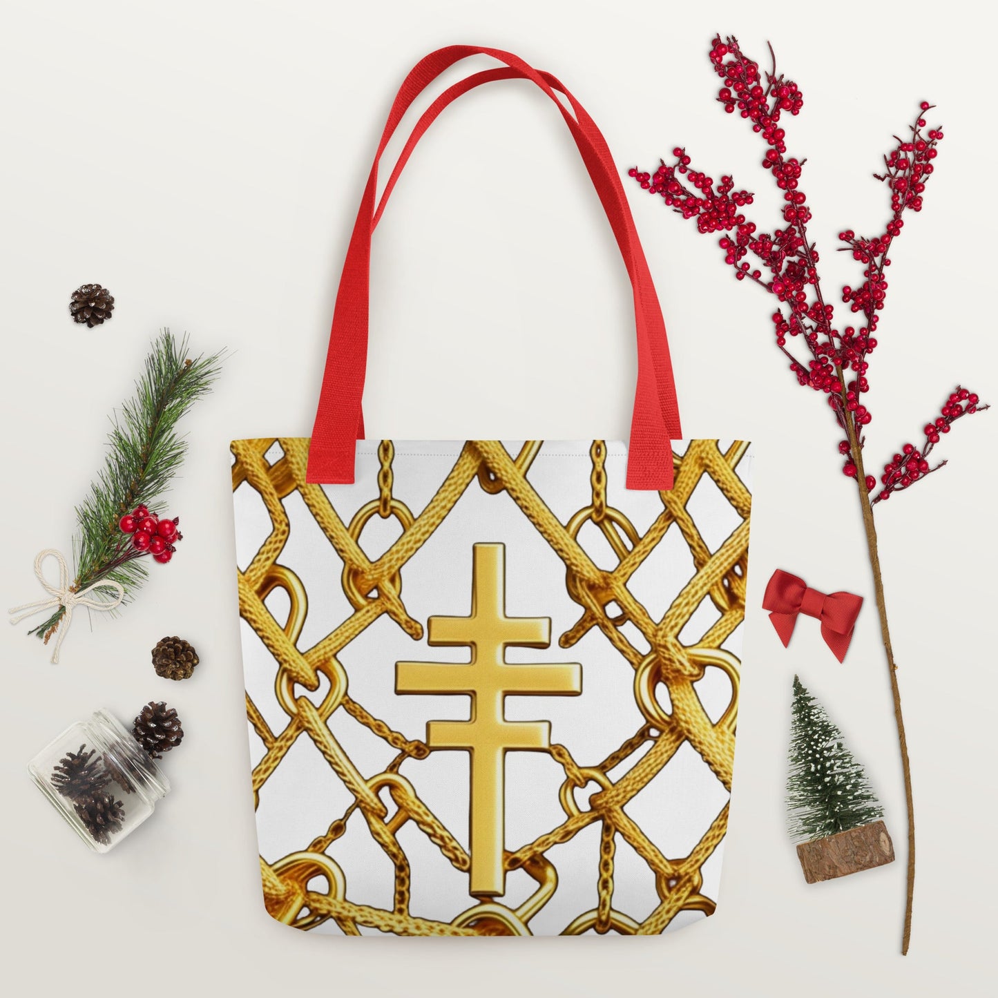 Front Gospel Key Chain Tote bag #MzKittyz #NikkiDKatArt
