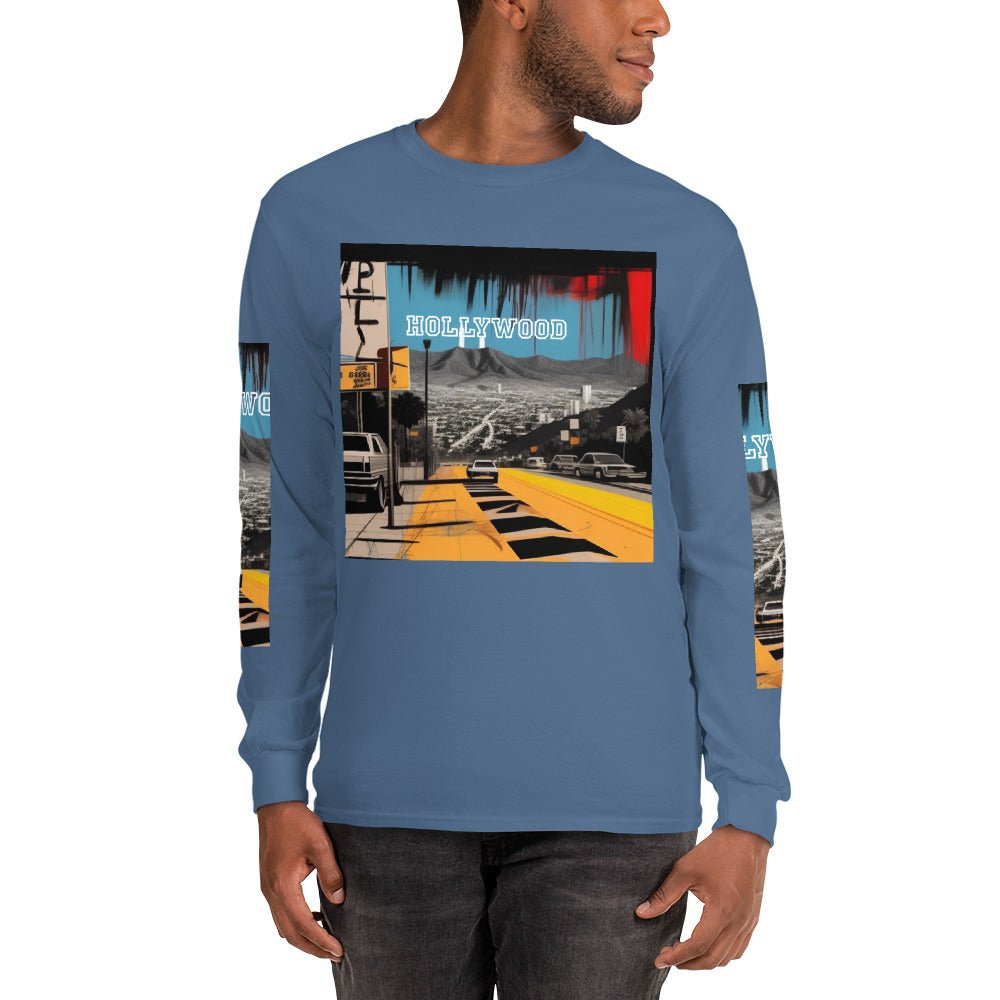 Front Basquiat Hollywood Pop Life Unisex Long Sleeve Shirt Tshirt, LongSleeve #MzKittyz #NikkiDKatArt
