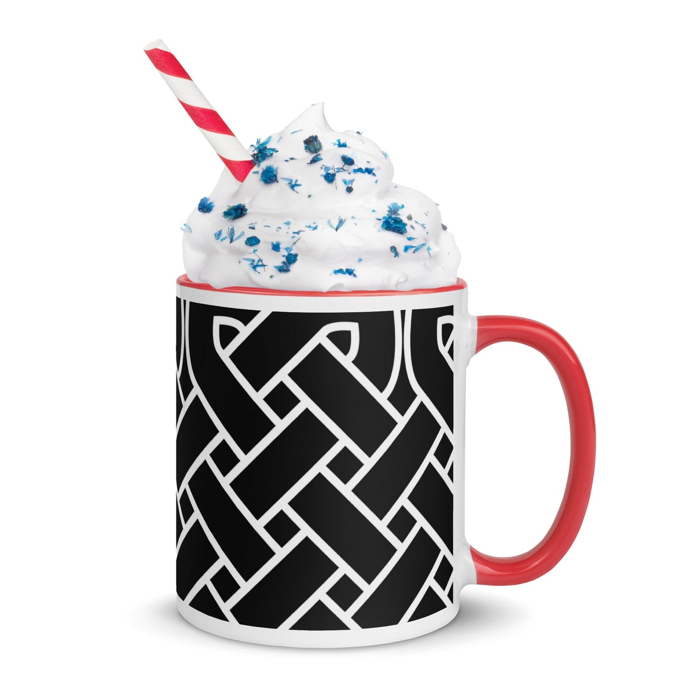 Front Celtic Weave Mug with Color Inside Mugs #MzKittyz #NikkiDKatArt
