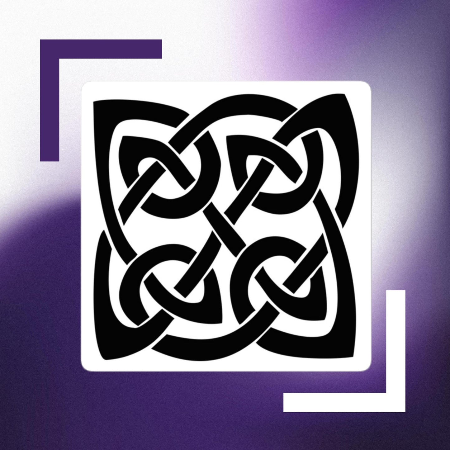 Front Celtic Knot Bubble-free stickers Stickers #MzKittyz #NikkiDKatArt