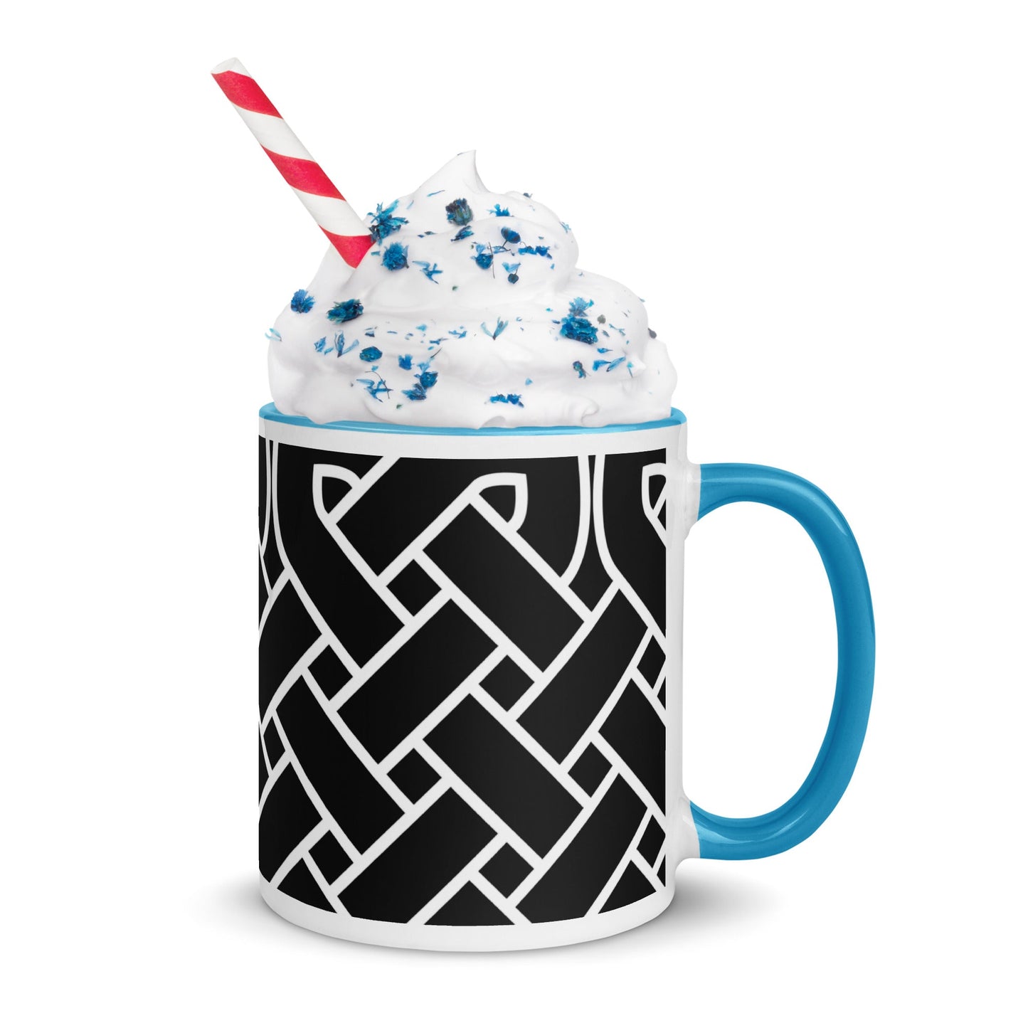 Front Celtic Weave Mug with Color Inside Mugs #MzKittyz #NikkiDKatArt