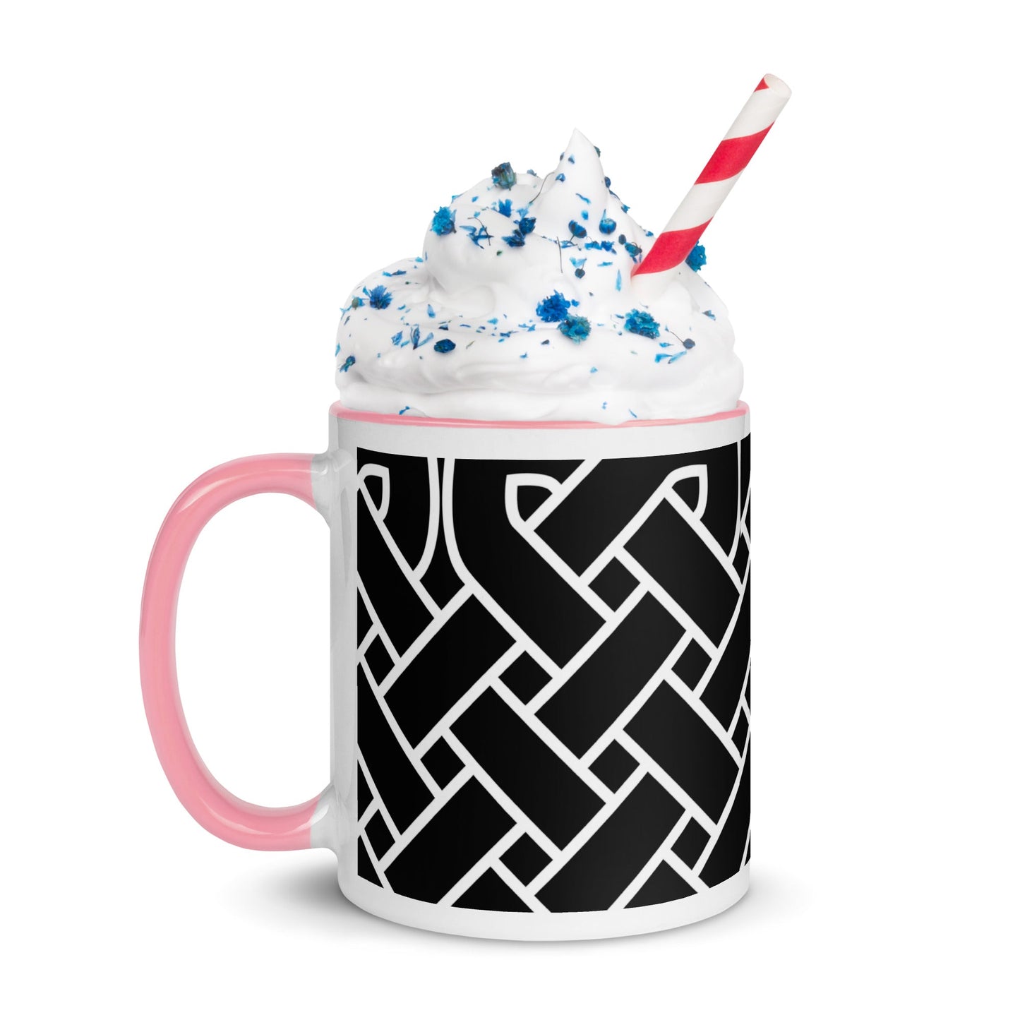 Front Celtic Weave Mug with Color Inside Mugs #MzKittyz #NikkiDKatArt