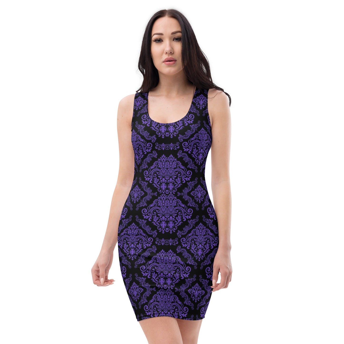 Front Purple Reign Signature Cut & Sew Dress #MzKittyz #NikkiDKatArt