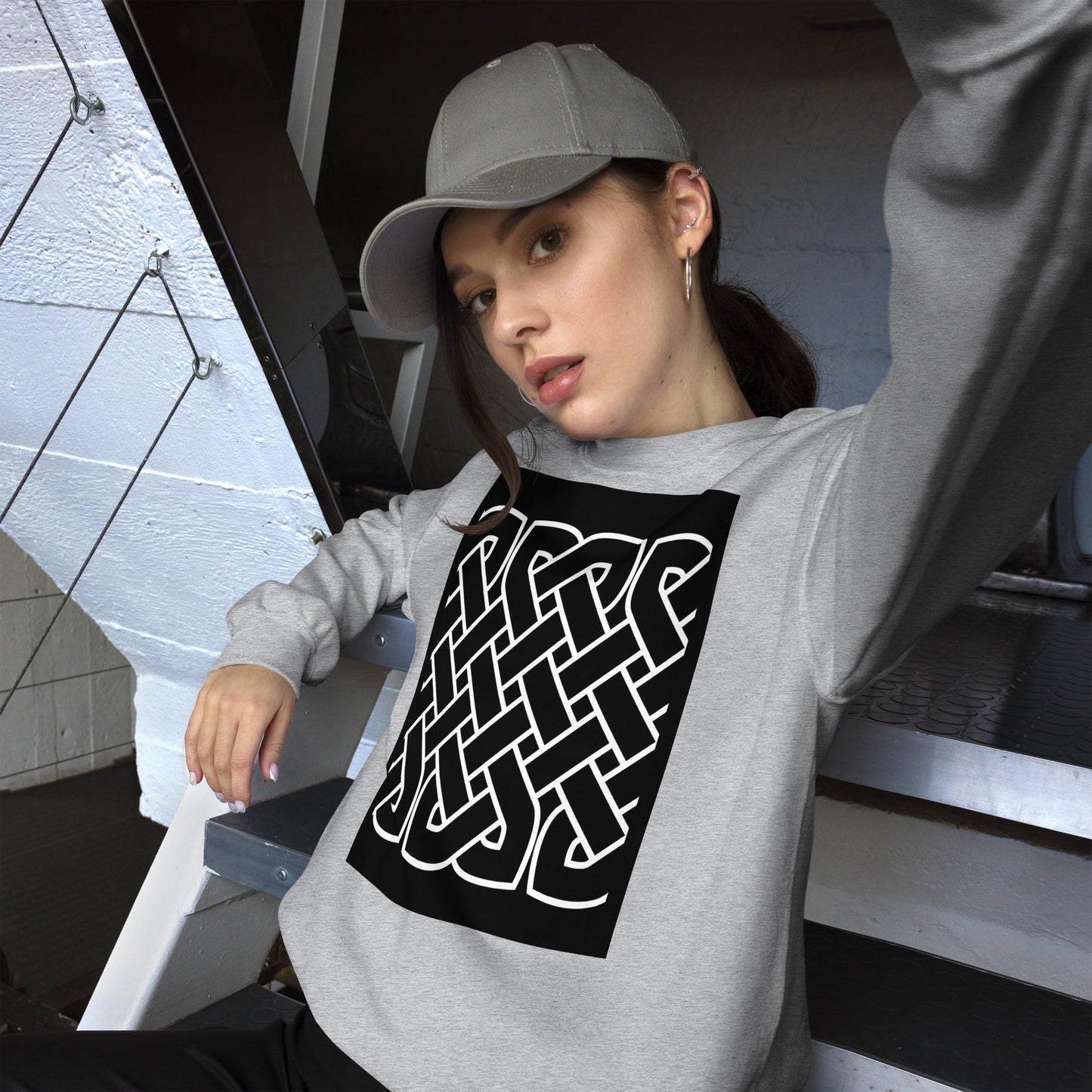 Front Celtic Knot Unisex Sweatshirt Sweatshirt #MzKittyz #NikkiDKatArt