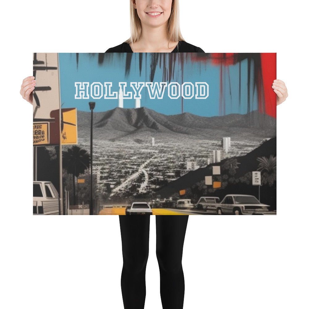 Front Basquiatz Nx Hollywood Sign Canvas Canvas #MzKittyz #NikkiDKatArt