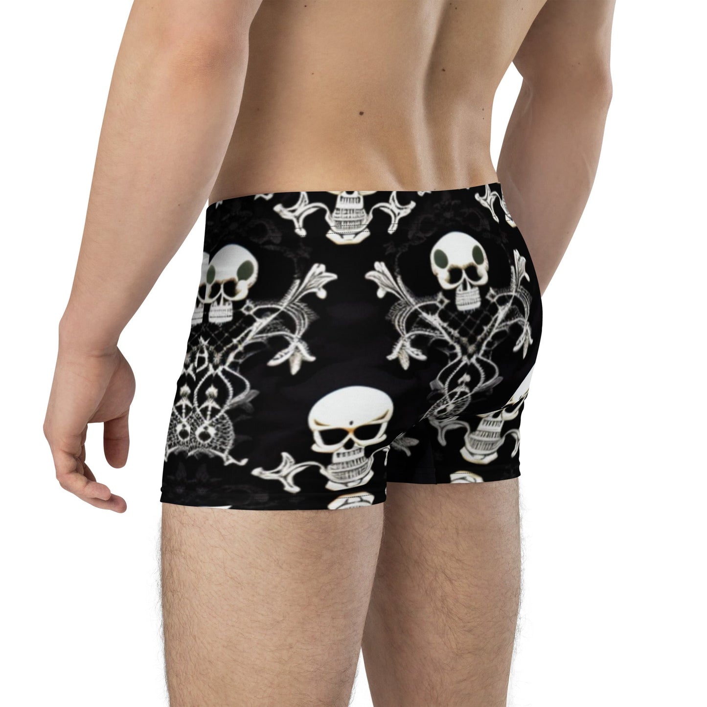 Front Skully Lace Boxer Briefs #MzKittyz #NikkiDKatArt