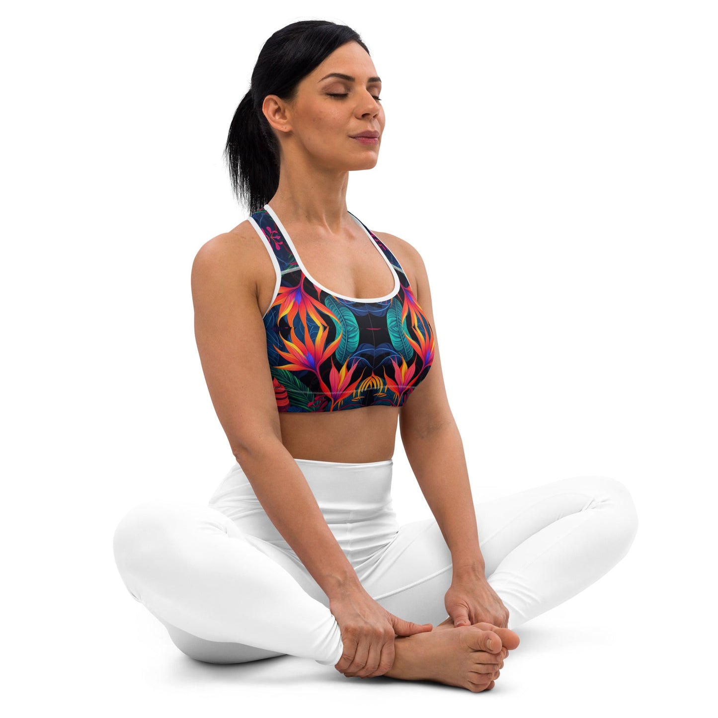 Front Nx Jungle Sports bra #MzKittyz #NikkiDKatArt