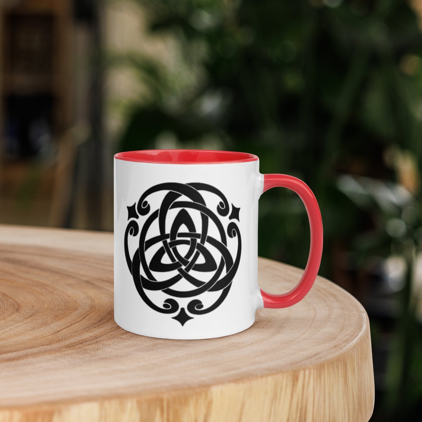 Front Celtic Cosmos Mug with Color Inside Mugs #MzKittyz #NikkiDKatArt
